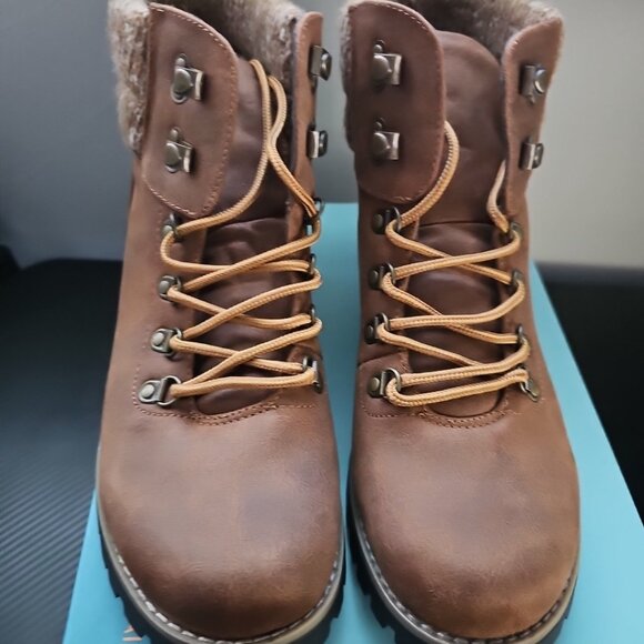 NEW Cliffs by White Mountain Pathfield Women’s Ankle Boots Brown Size 10 - Picture 6 of 11